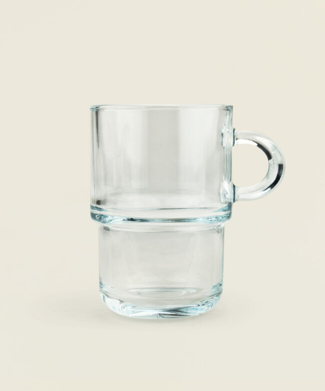 Κούπα γυάλινη Cozy διάφανη με λαβή 330ml